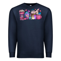 Navy nail hustler coffee cups Premium Sweatshirt - texasbilliewilder