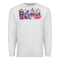 Oatmeal Heather nail hustler coffee cups Premium Sweatshirt - texasbilliewilder