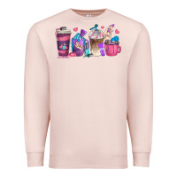 Pale Pink nail hustler coffee cups Premium Sweatshirt - texasbilliewilder