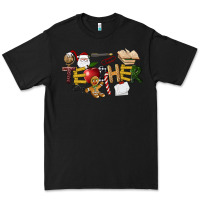 Black christmas teacher Premium Tee - LillyAllenDesigns