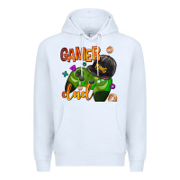 White gamer dad Premium Hoodie - AdoDesignShop
