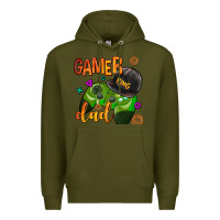 Army Green gamer dad Premium Hoodie - AdoDesignShop
