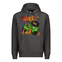 Charcoal Heather gamer dad Premium Hoodie - AdoDesignShop