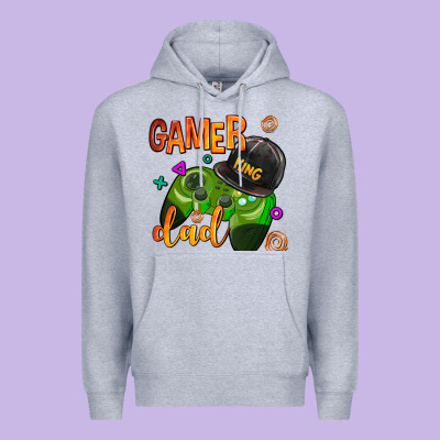 Gamer Dad Premium Hoodie Designed By Adodesignshop