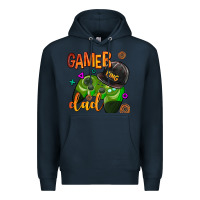 Navy gamer dad Premium Hoodie - AdoDesignShop