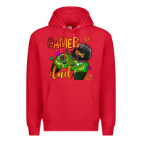 Red gamer dad Premium Hoodie - AdoDesignShop