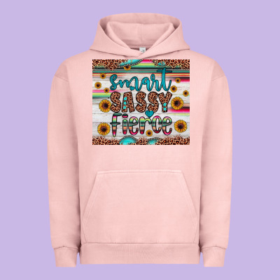 Smart  Sassy Fierce Urban Hoodie Designed By Jahusdesignshop