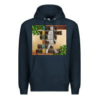 Navy fathers day Premium Hoodie - AdoDesignShop