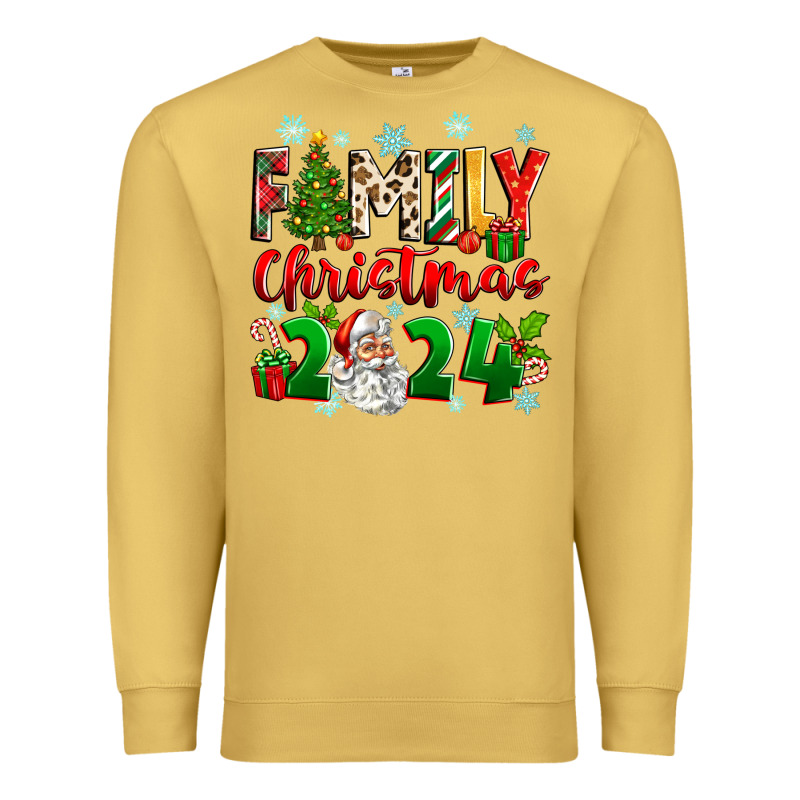 Family Christmas 2024 Premium Sweatshirt by Zillion Design Studio | Teevron