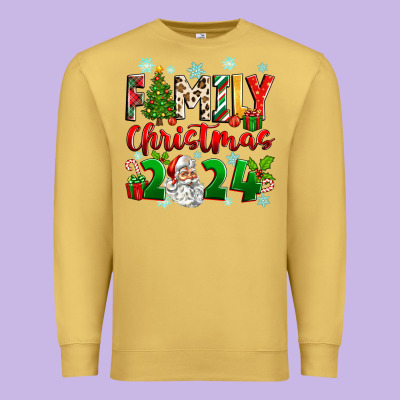 Family Christmas 2024 Premium Sweatshirt Designed By Zillion Design Studio