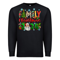 Black family christmas 2024 Premium Sweatshirt - Zillion Design Studio