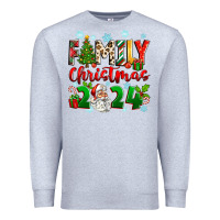 Heather Grey family christmas 2024 Premium Sweatshirt - Zillion Design Studio
