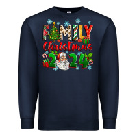 Navy family christmas 2024 Premium Sweatshirt - Zillion Design Studio
