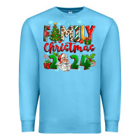 Ocean Blue family christmas 2024 Premium Sweatshirt - Zillion Design Studio