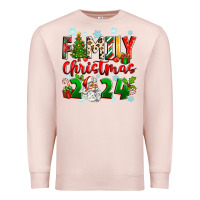 Pale Pink family christmas 2024 Premium Sweatshirt - Zillion Design Studio