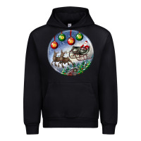 Black santa claus with deer christmas ornament Urban Hoodie - BundleAndBundleShop