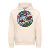 Sandshell santa claus with deer christmas ornament Urban Hoodie - BundleAndBundleShop