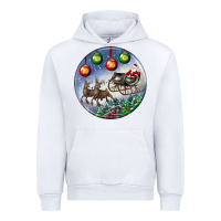 White santa claus with deer christmas ornament Urban Hoodie - BundleAndBundleShop