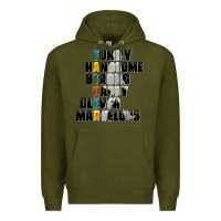 Army Green father words Premium Hoodie - AdoDesignShop