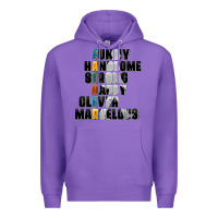 Purple father words Premium Hoodie - AdoDesignShop
