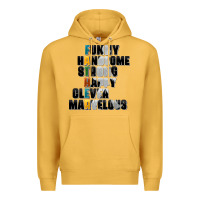 Mustard father words Premium Hoodie - AdoDesignShop