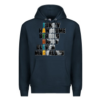 Navy father words Premium Hoodie - AdoDesignShop