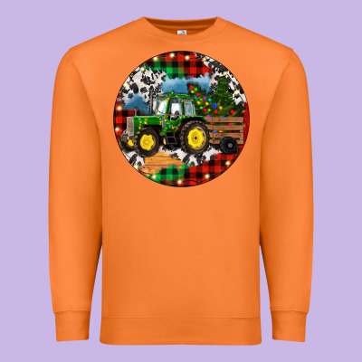 Premium Sweatshirt Christmas Farm Tractor