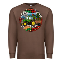 Chestnut Christmas Farm Tractor Premium Sweatshirt - RanaPortraitStore