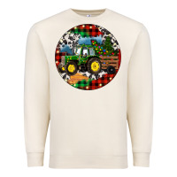 Sandshell Christmas Farm Tractor Premium Sweatshirt - RanaPortraitStore