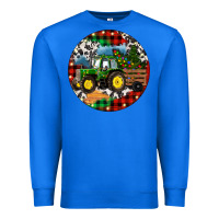 True Royal Christmas Farm Tractor Premium Sweatshirt - RanaPortraitStore