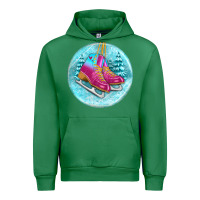 Emerald ice skate christmas ornament Urban Hoodie - BundleAndBundleShop