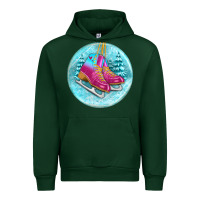 Forest Green ice skate christmas ornament Urban Hoodie - BundleAndBundleShop