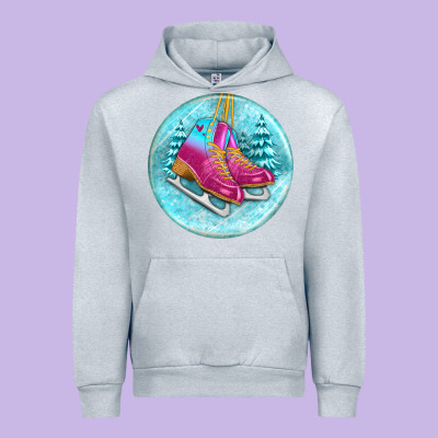 Ice Skate Christmas Ornament Urban Hoodie Designed By Bundleandbundleshop