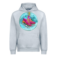 Heather Grey ice skate christmas ornament Urban Hoodie - BundleAndBundleShop