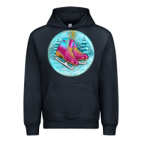 Navy ice skate christmas ornament Urban Hoodie - BundleAndBundleShop