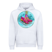 White ice skate christmas ornament Urban Hoodie - BundleAndBundleShop