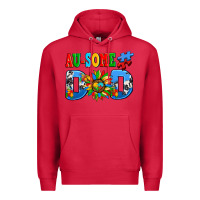 Cardinal ausome autism dad Premium Hoodie - AdoDesignShop
