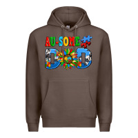 Coffee ausome autism dad Premium Hoodie - AdoDesignShop