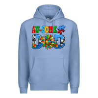 Colony Blue ausome autism dad Premium Hoodie - AdoDesignShop