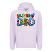 Lilac ausome autism dad Premium Hoodie - AdoDesignShop