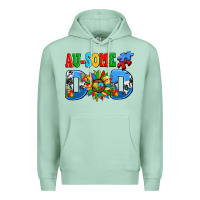 Seafoam ausome autism dad Premium Hoodie - AdoDesignShop