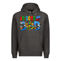 Smoke ausome autism dad Premium Hoodie - AdoDesignShop