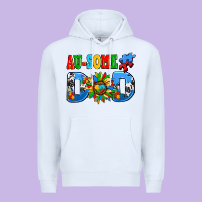 Ausome Autism Dad Premium Hoodie Designed By Adodesignshop
