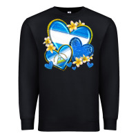 Black nicaragua hearts Premium Sweatshirt - texasbilliewilder