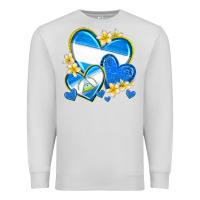 Dove Grey nicaragua hearts Premium Sweatshirt - texasbilliewilder