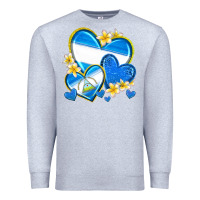 Heather Grey nicaragua hearts Premium Sweatshirt - texasbilliewilder