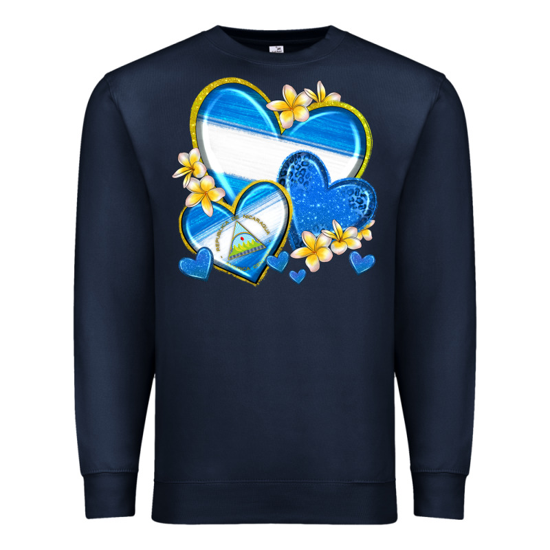 Nicaragua Hearts Premium Sweatshirt by texasbilliewilder | Teevron