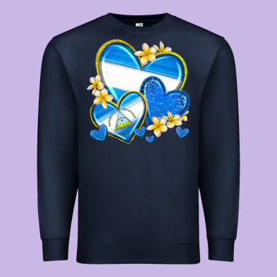 Premium Sweatshirt nicaragua hearts
