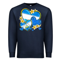 Navy nicaragua hearts Premium Sweatshirt - texasbilliewilder