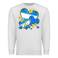 Oatmeal Heather nicaragua hearts Premium Sweatshirt - texasbilliewilder